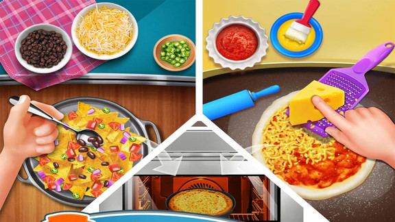 街头食品摊烹饪游戏