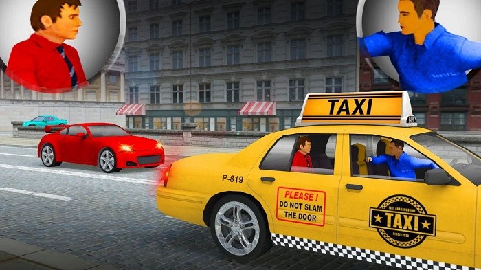 城市出租车模拟驾驶员游戏(taxi car game)