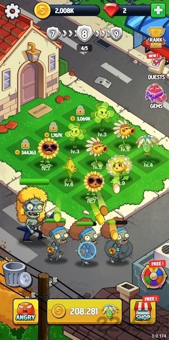 合成花战僵尸无限金币钻石版