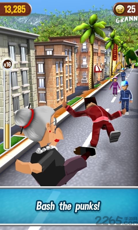 愤怒的老奶奶玩跑酷无敌钻石版