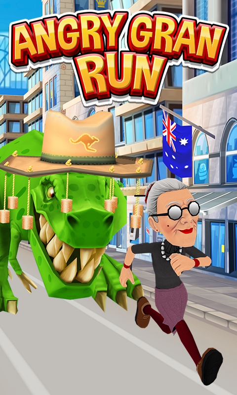 愤怒的老奶奶玩酷跑圣诞版