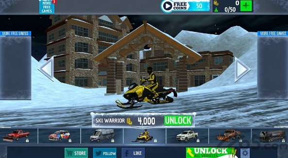 雪地车模拟驾驶手游