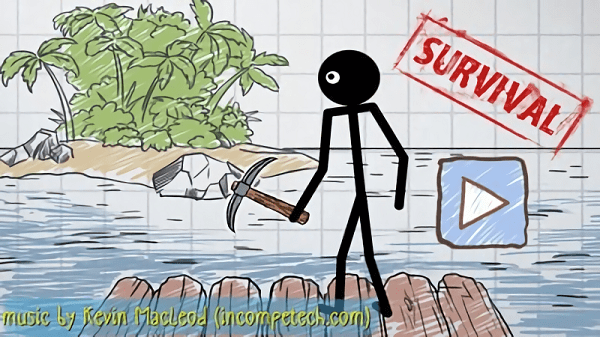 荒野求生火柴人木筏逃生游戏