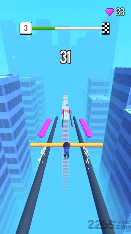 屋顶长杆侠游戏