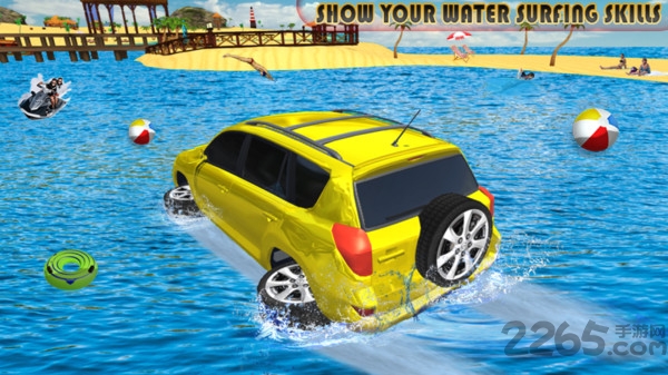 汽车漂浮赛游戏(Water Surfer Prado Jeep Games)